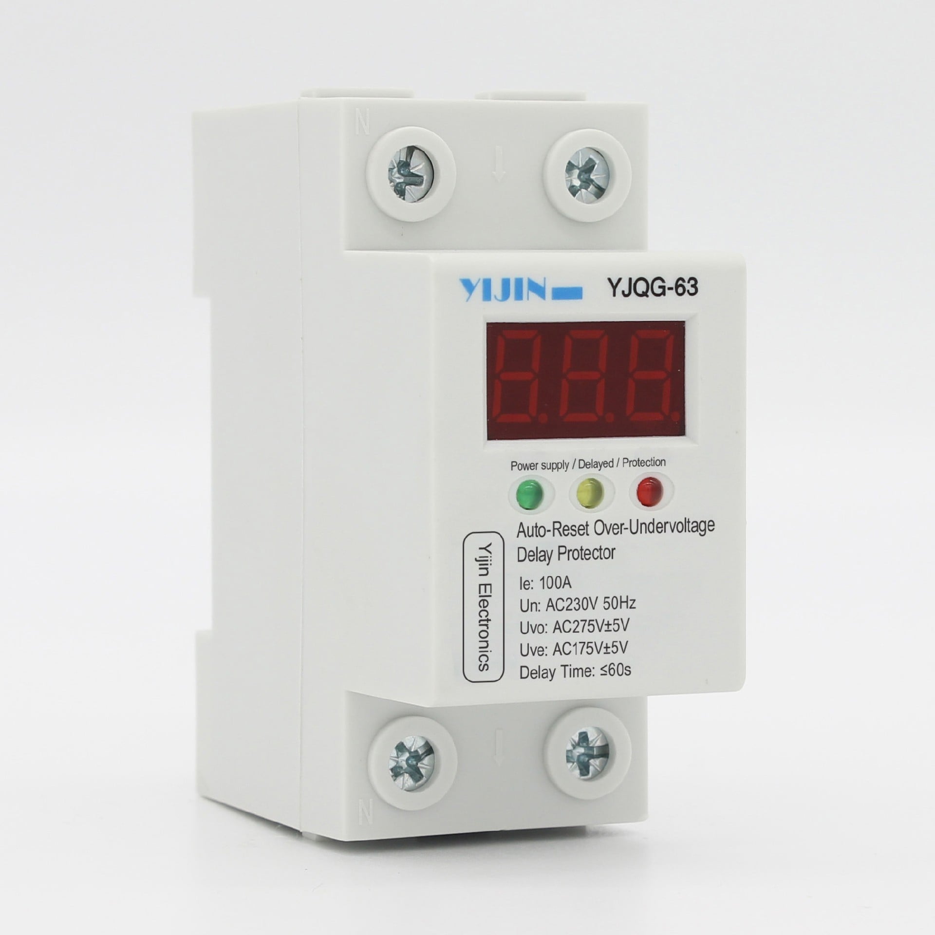 YJQG digital self resetting overvoltage and undervoltage delay protector