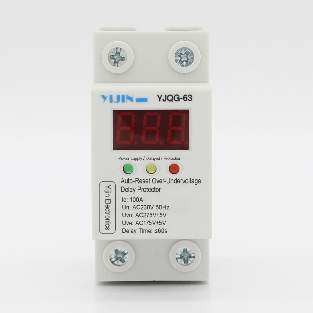 YJQG digital self resetting overvoltage and undervoltage delay protector