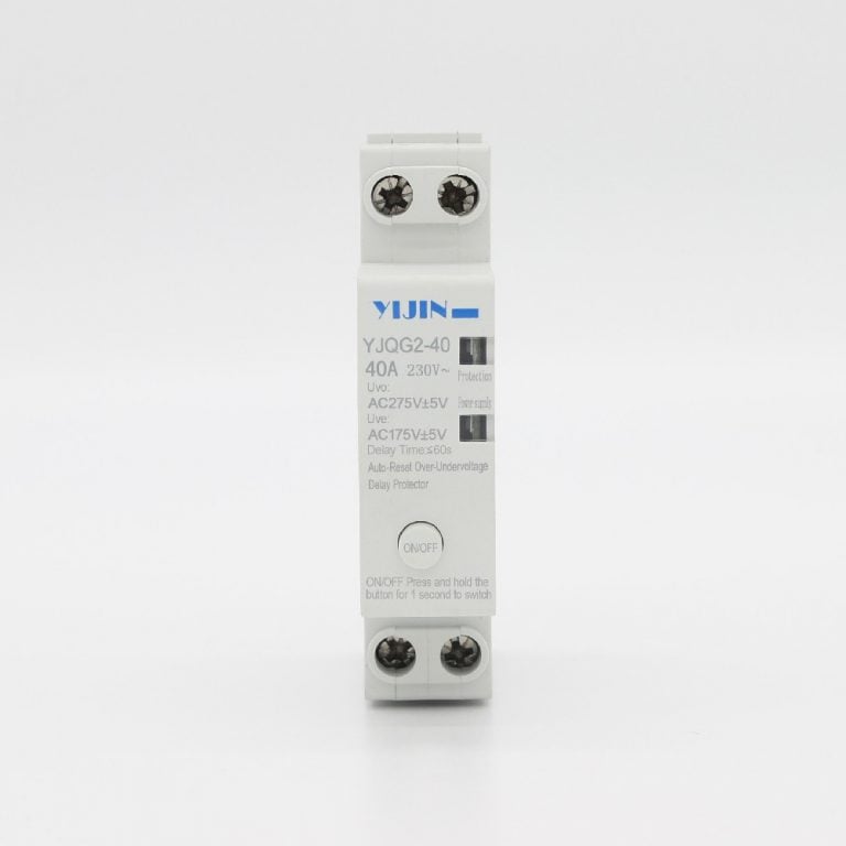 YJQG2 18mm 1P+N self resetting overvoltage and undervoltage protector