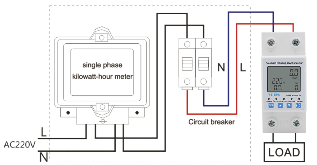 Automatic reclosing power protector