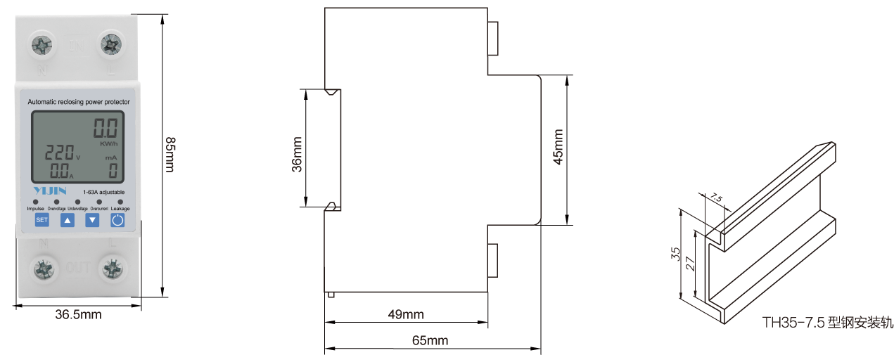 Automatic reclosing power protector