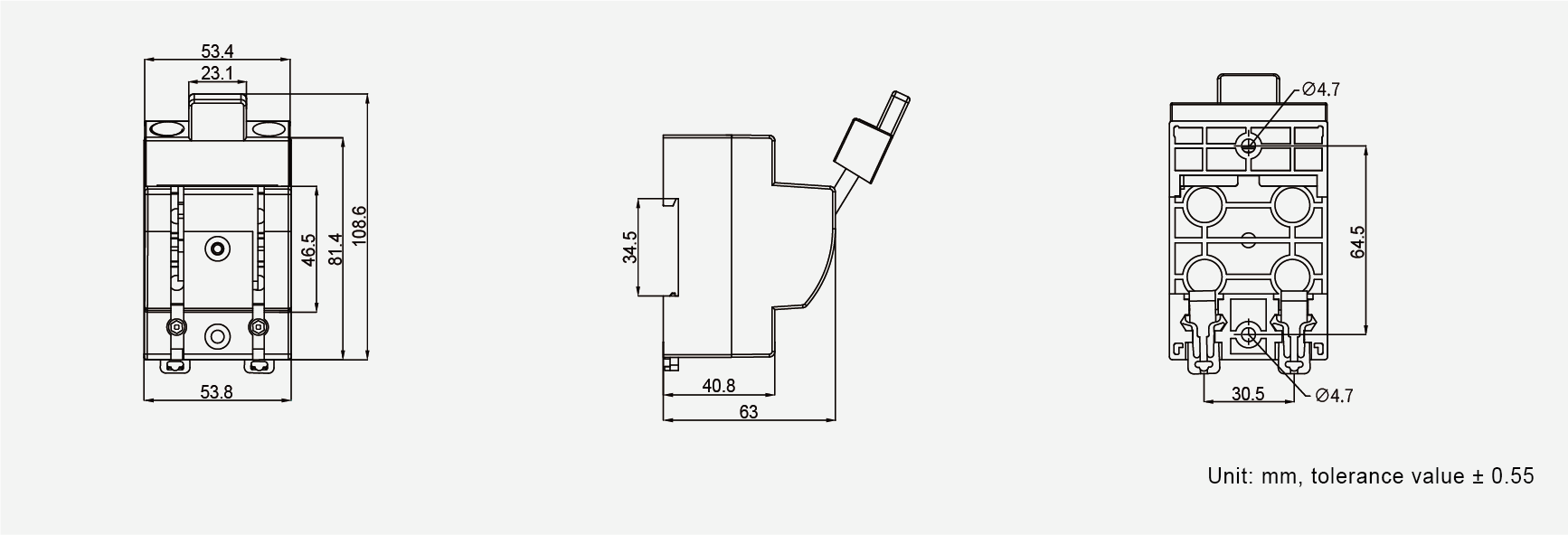 HK18 series knife switch for photovoltaic applications