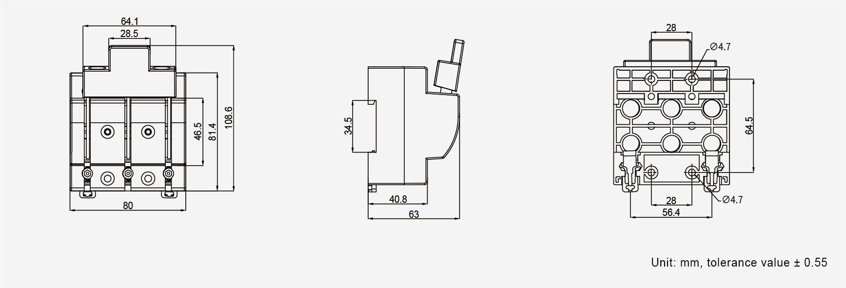 HK18 series knife switch for photovoltaic applications