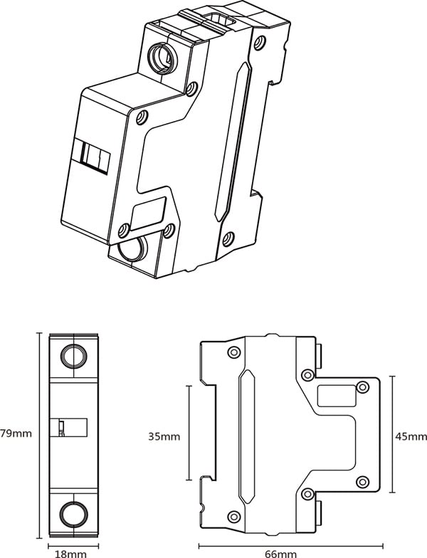 YJ1-C40 Integrated Surge Protector for Photovoltaic Applications