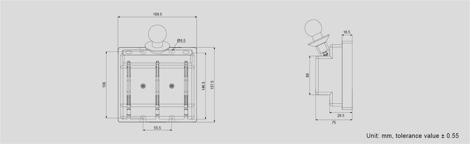 HD11F-250 protective opening knife switch