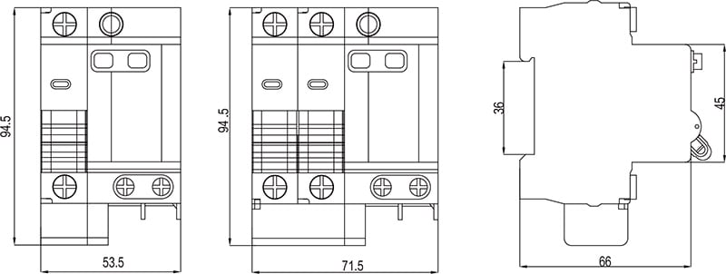 YJB1-63/AFD arc fault circuit breaker