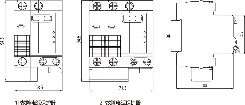 YJB1-63/AFD Circuit Breaker with Leakage Arc Fault