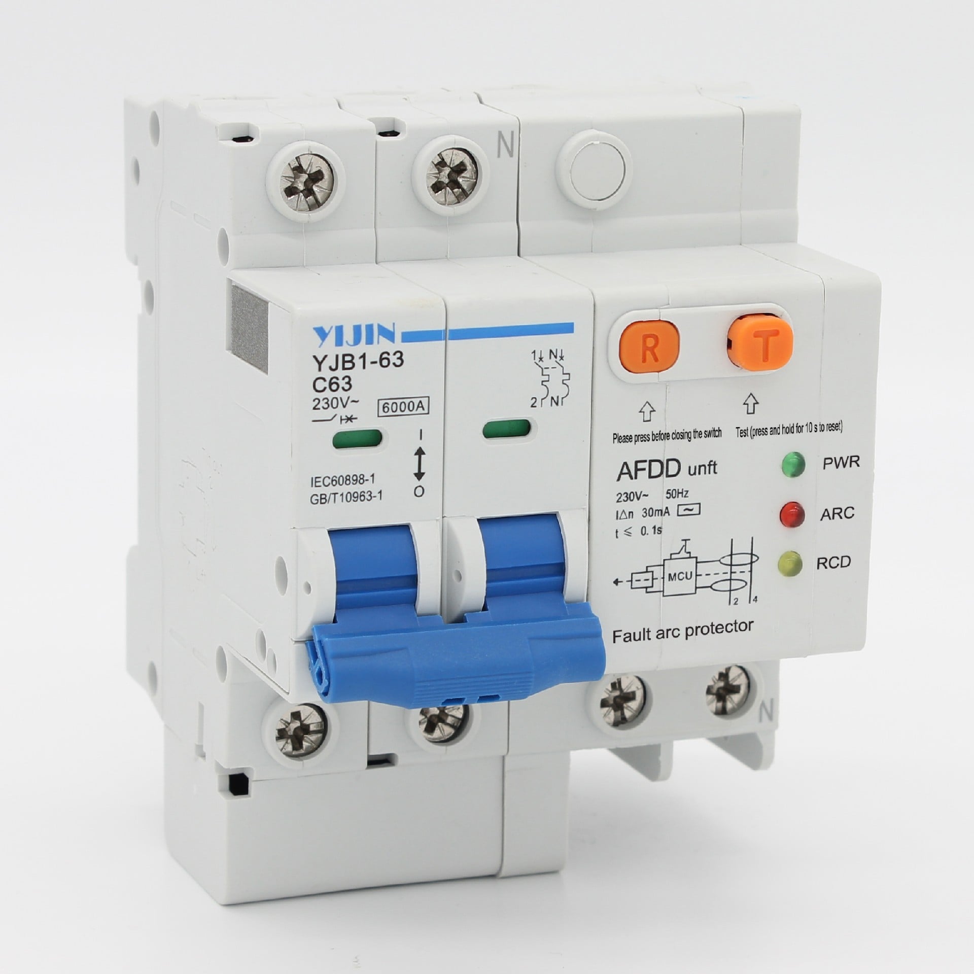 YJB1-63/AFD Circuit Breaker with Leakage Arc Fault