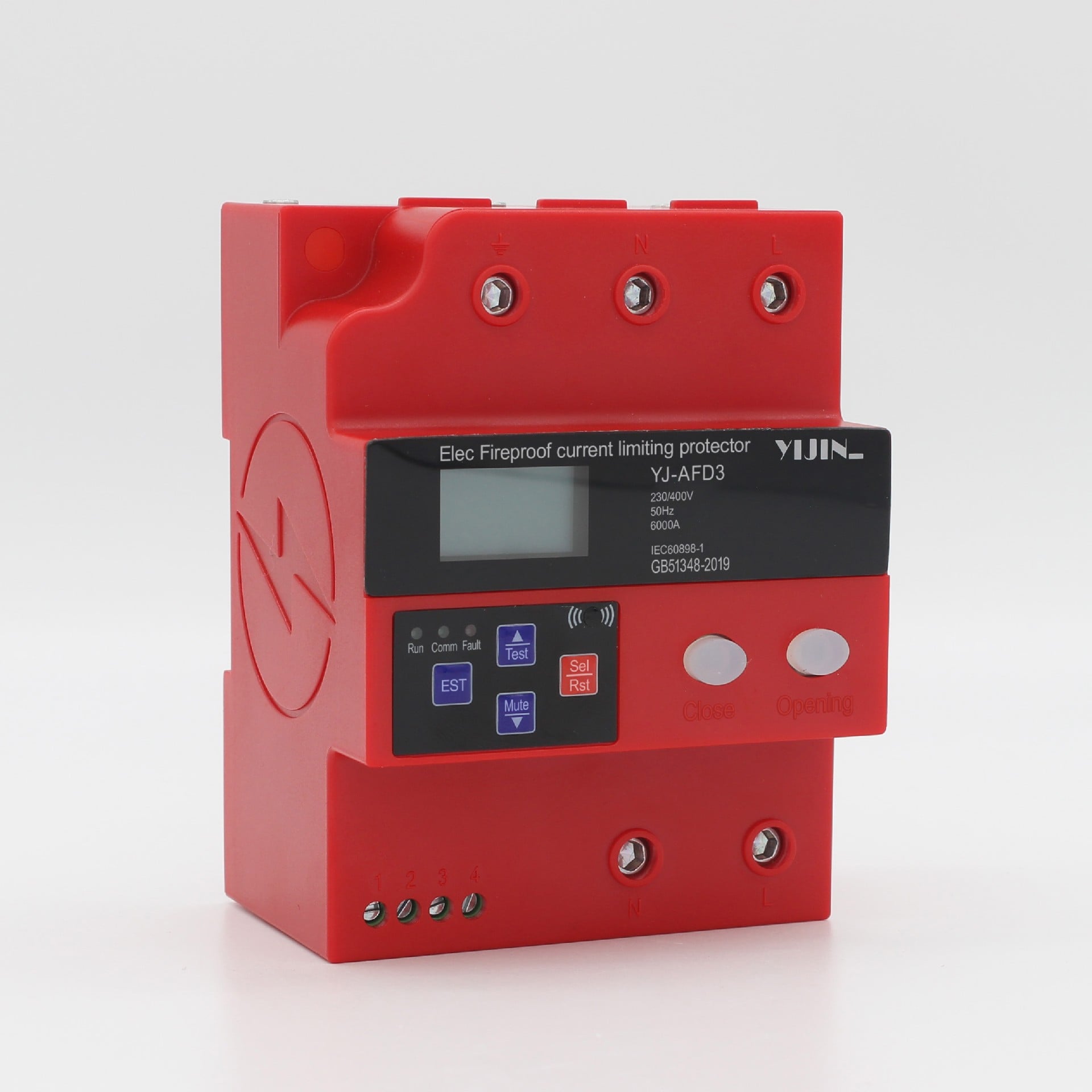 YJ-AFD 1P+N125 fire current limiting protector