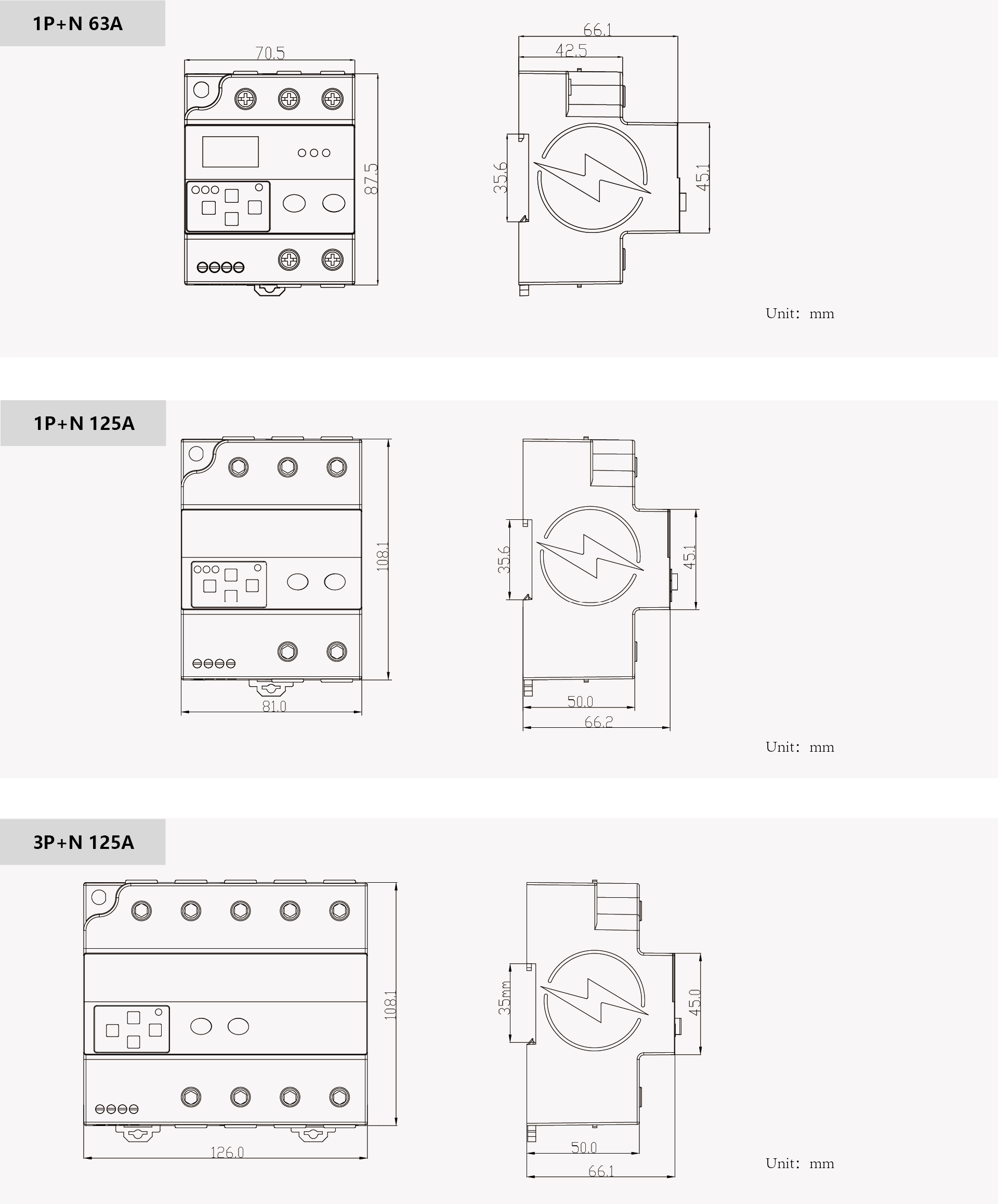 YJ-AFD 1P+N63 fire current limiting protector