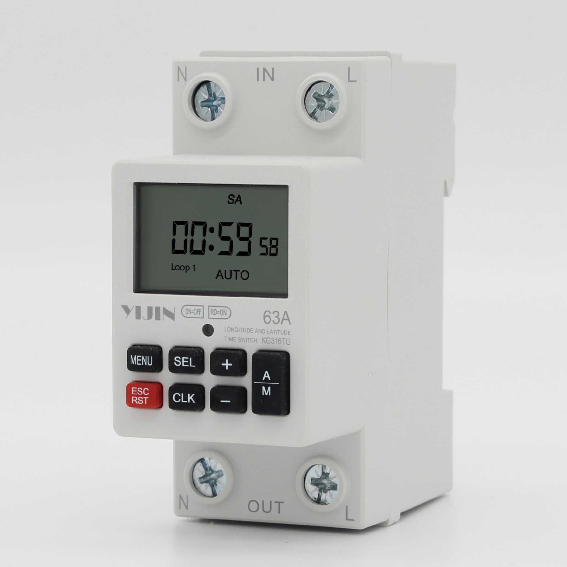 KG316TG36mm modular latitude and longitude time control switch