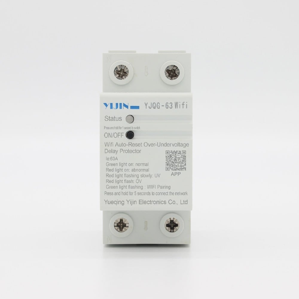 YJQG-63 WiFi automatic reset overvoltage and undervoltage delay protector