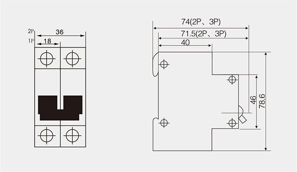 YJB1Z-63 Small DC Circuit Breaker