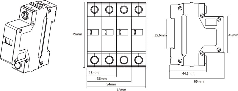 YJ1 Integrated Surge Protector (800V)