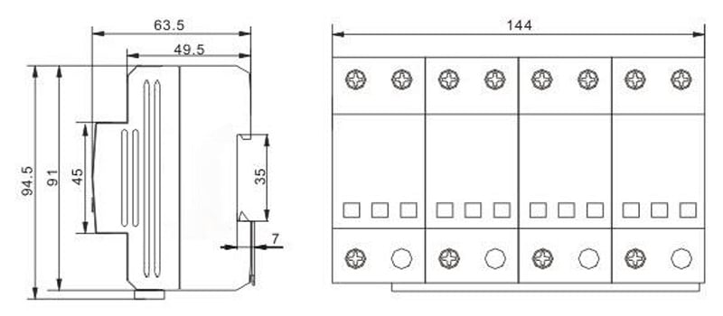 YJ1-A15/25/50 Surge Protector