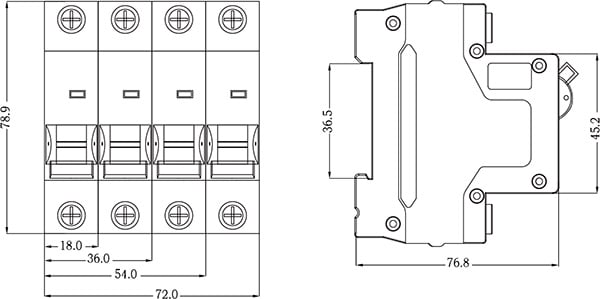 YJSCB surge backup circuit breaker for photovoltaic applications
