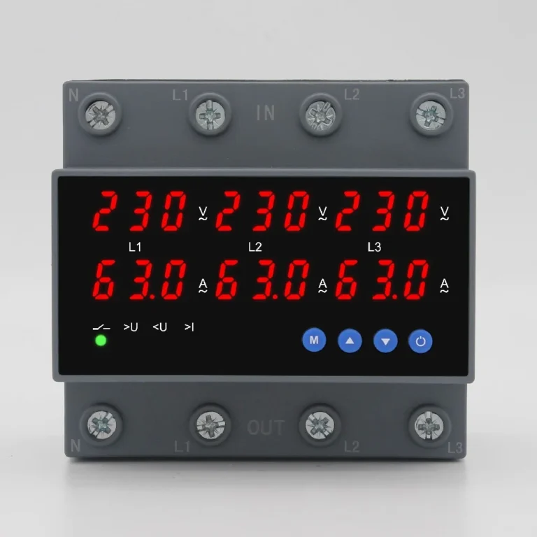 YJQGA-63 3P+N Over/Under Voltage/Overcurrent Reclosing Protector