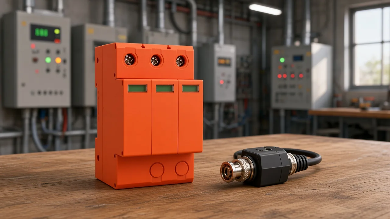 Workaround contrast between inline 12V arrester and DIN-rail DC SPD module
