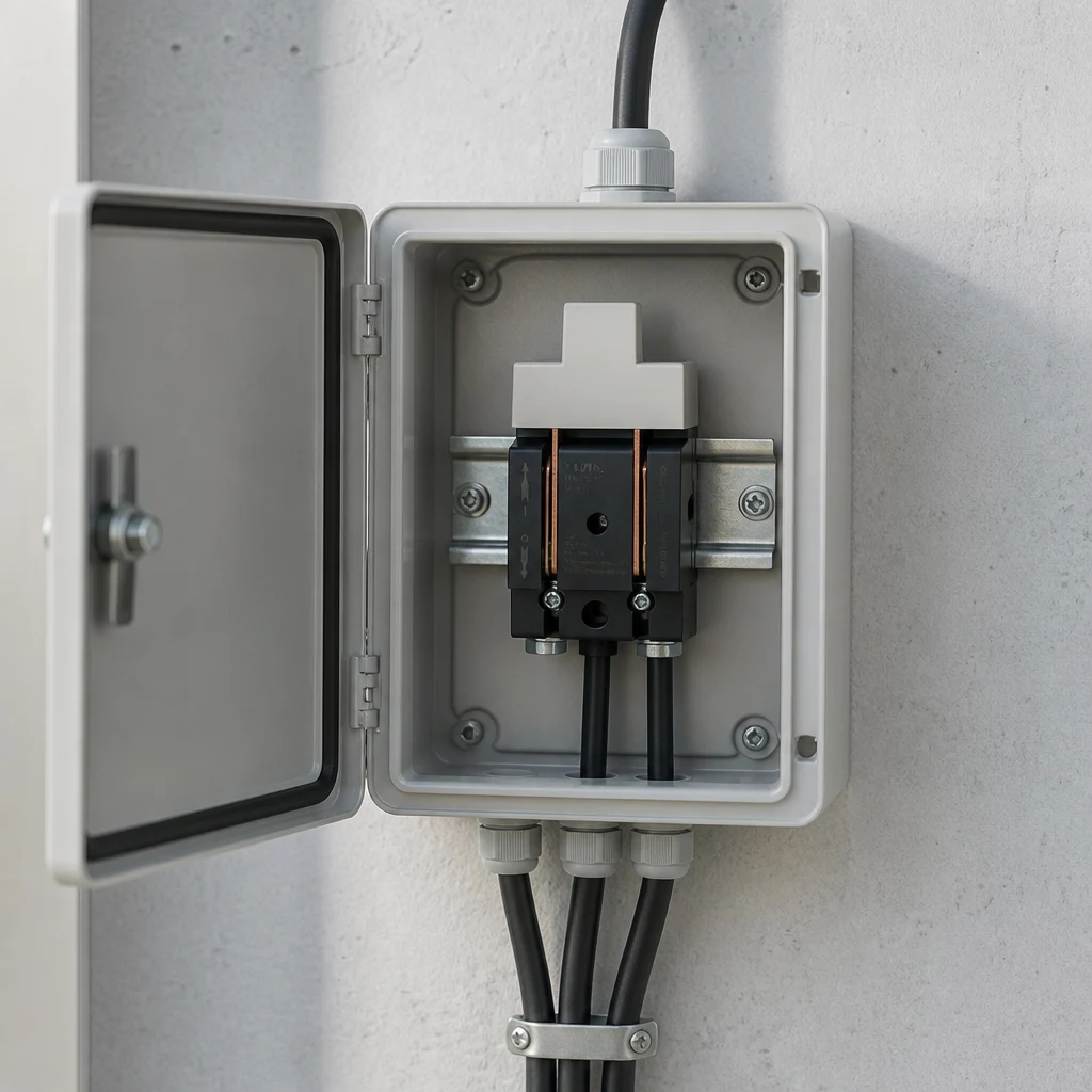 HK18 knife switch pole layout for compact isolation points
