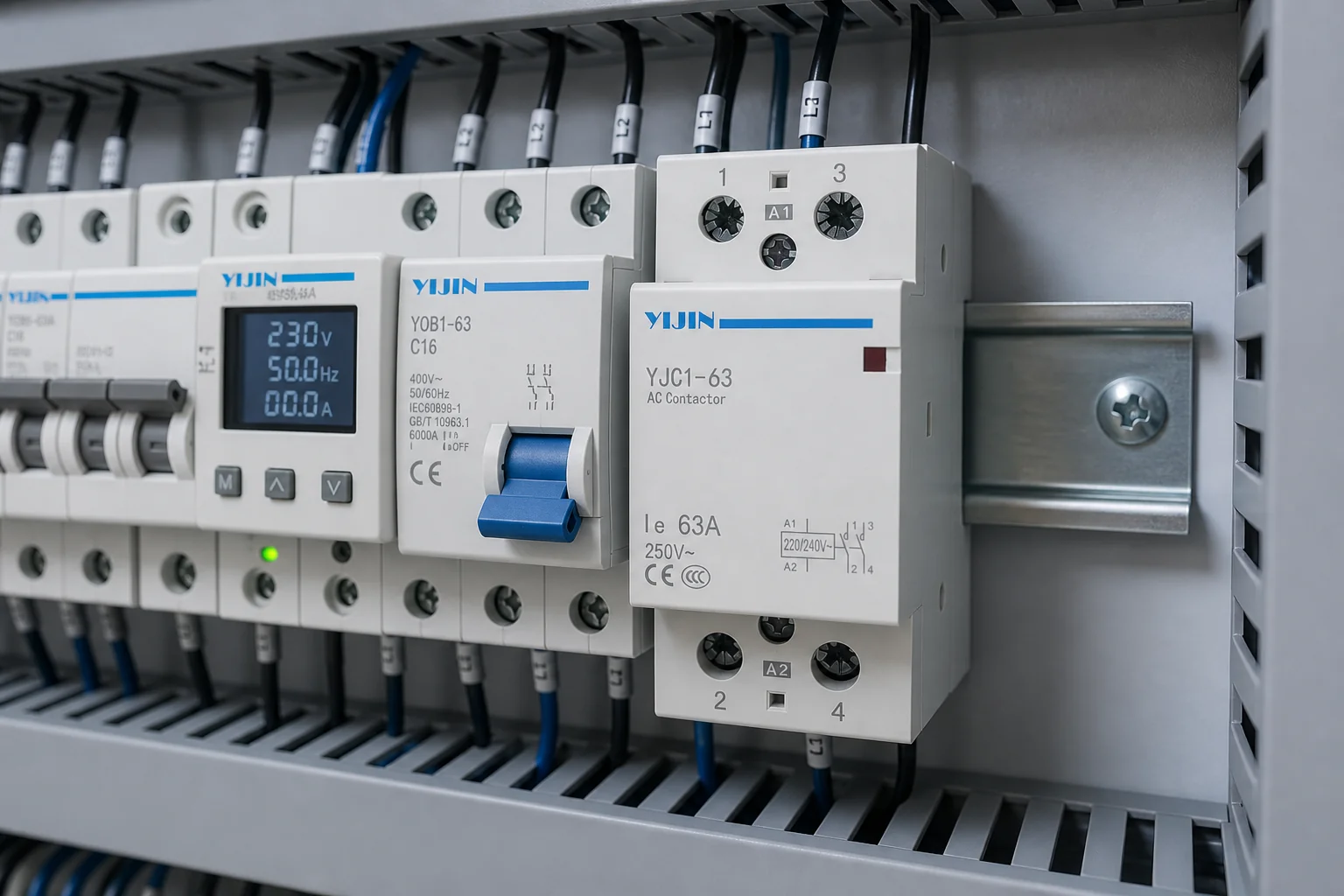 Modular DIN-rail AC Contactor replacement after confirmed fail