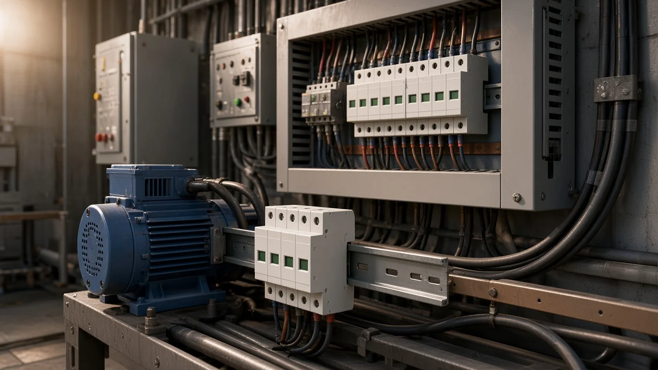 Layered SPD cascade from service panel toward equipment