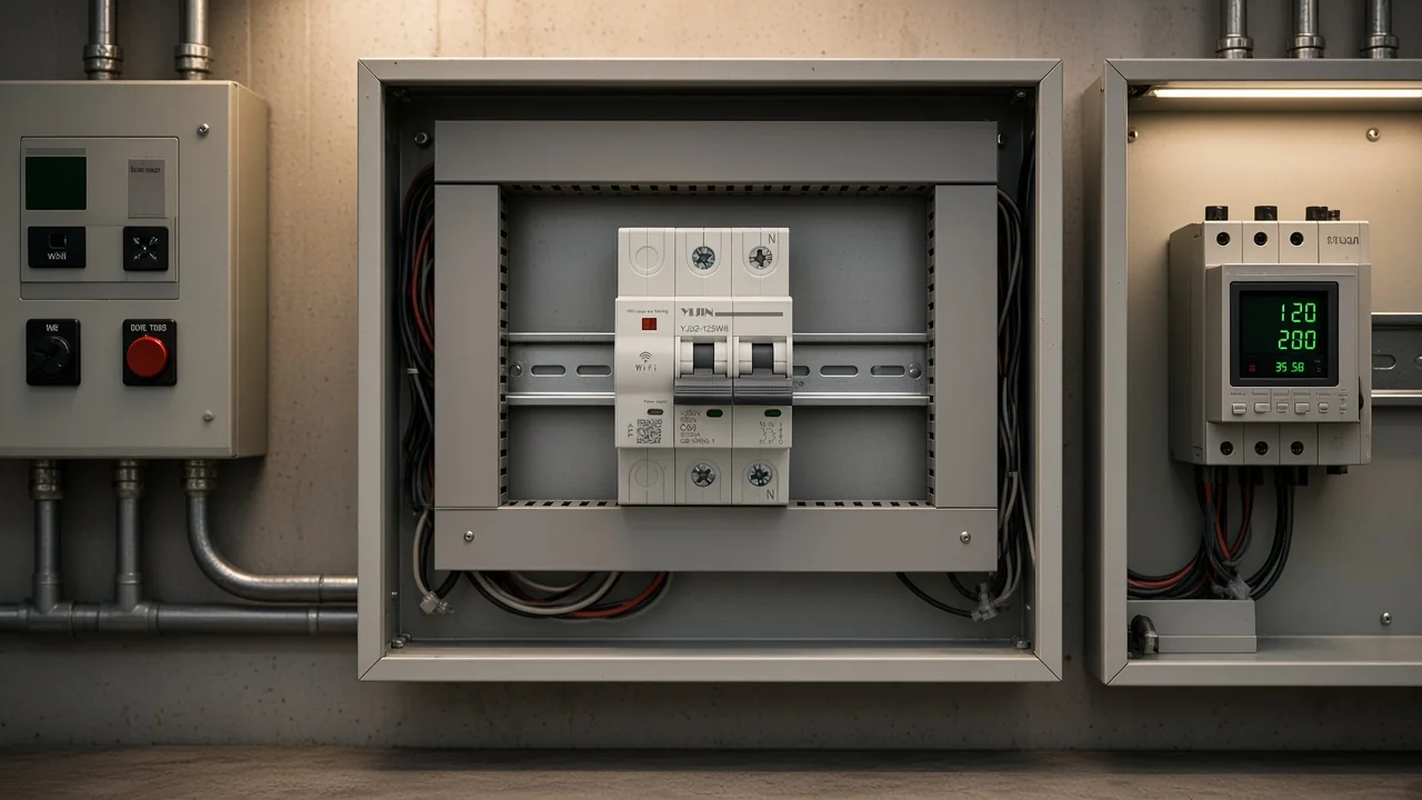 Three buyer classes suggested across board and control contexts with a DIN WiFi breaker present