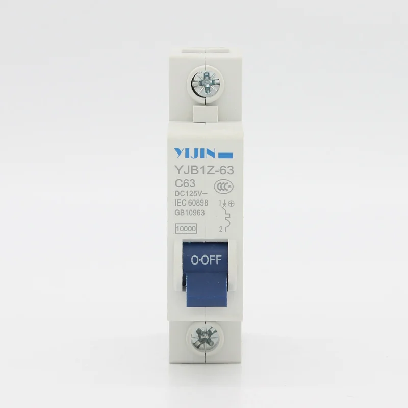 YJB1Z-63 small DC circuit breaker product photograph