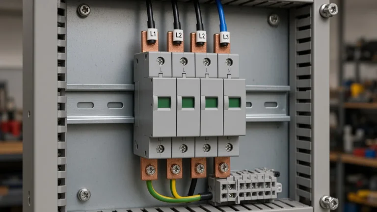 SPD Surge Protective Device 4P — Pole Fit for Three-Phase Boards