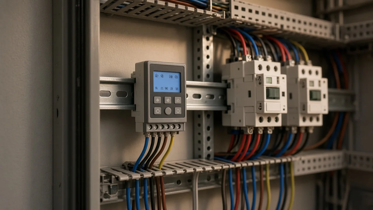 Timer switch for lights pre-check in a control cabinet