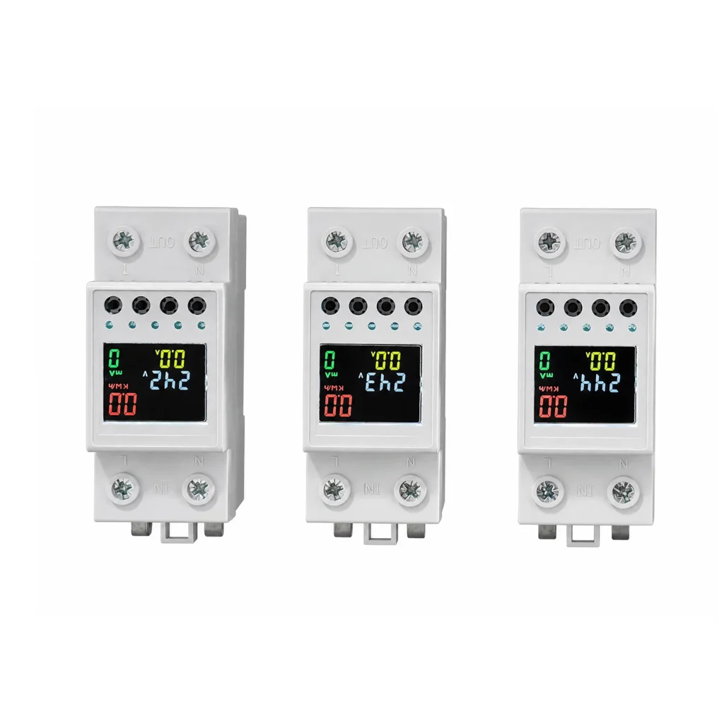 Tuya WiFi Smart RCBO 2P 63A 220V 6kA Breaking Capacity Leakage Circuit Breaker