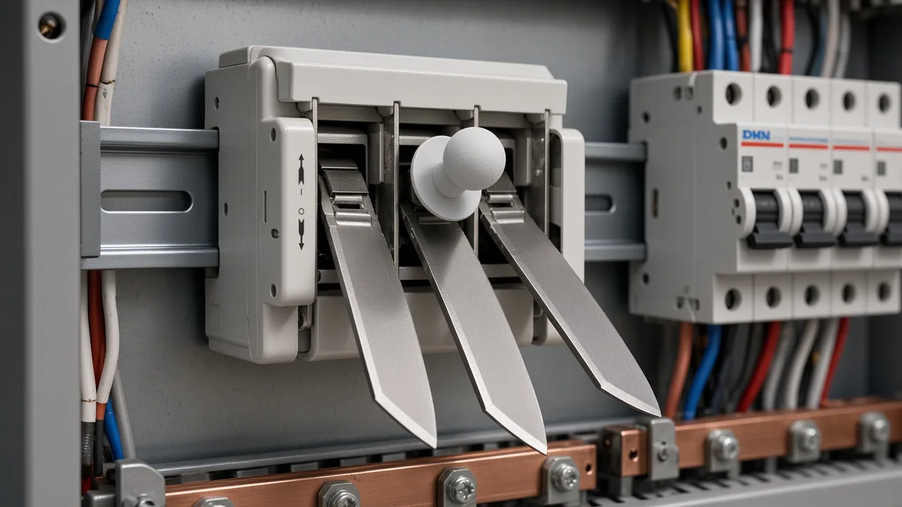 Open isolator in the OFF position for no-load isolation