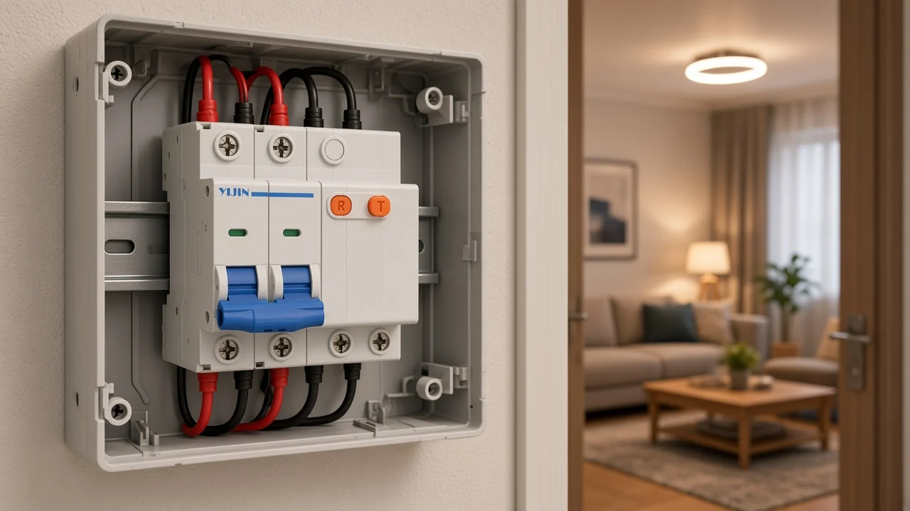 Covered-room hardwired lighting served from a dwelling panel with arc-fault protection