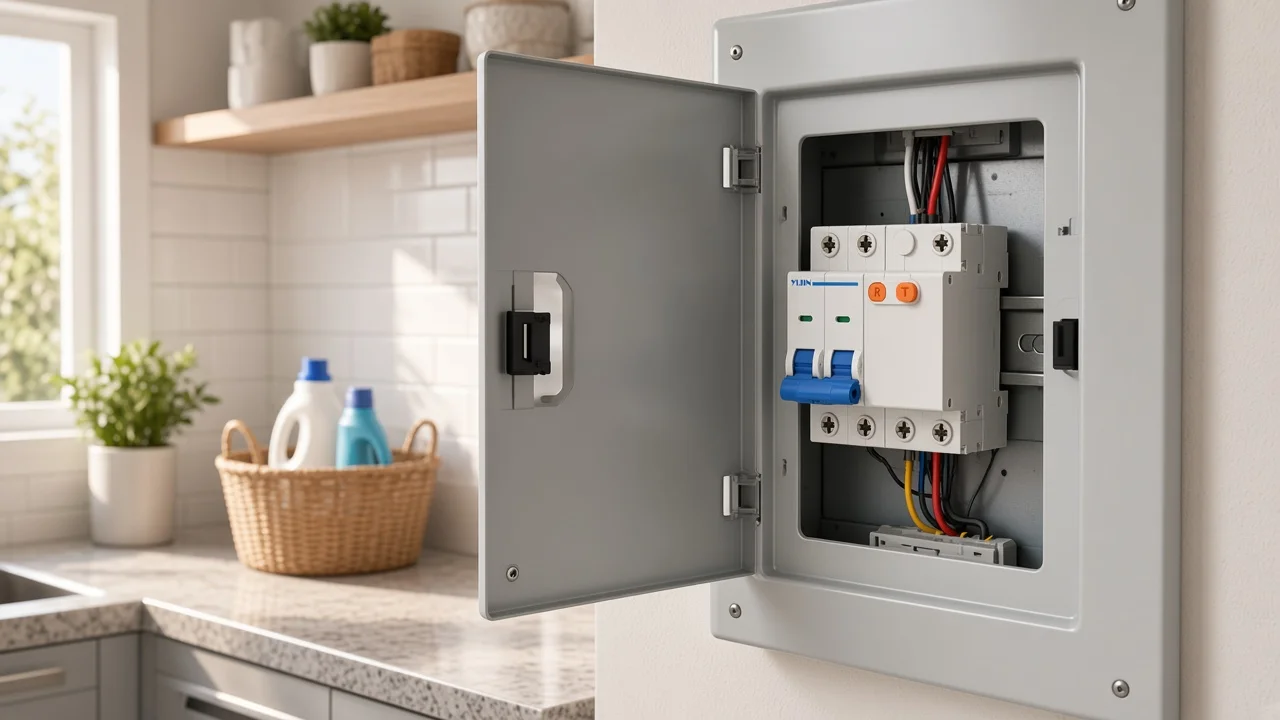 Kitchen and laundry board context for dual-function AFCI and GFCI decisions