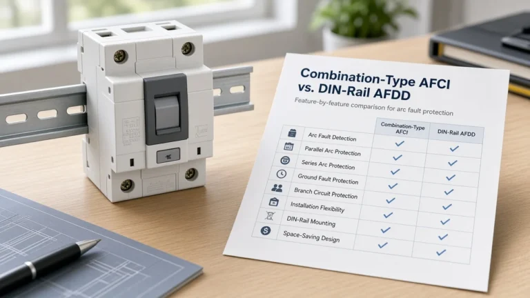 Combination-Type AFCI Versus Branch, Outlet, Dual-Function, and DIN-Rail AFDD Faces