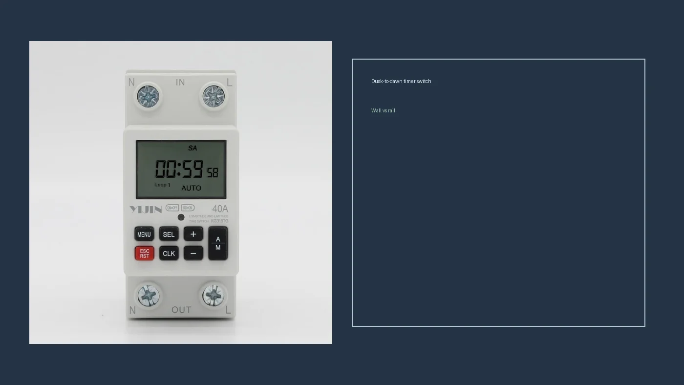 Wall sensor label versus modular rail clock form factors