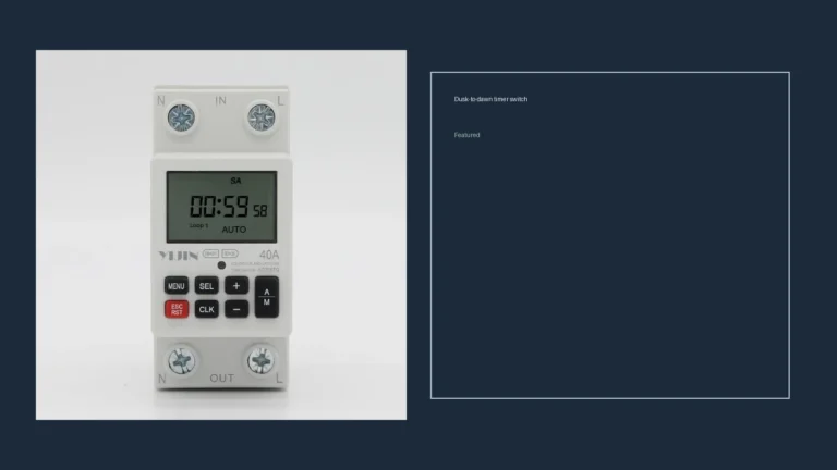Photocell Wall Label or Lat/Long Rail Clock for Dusk-to-Dawn Control