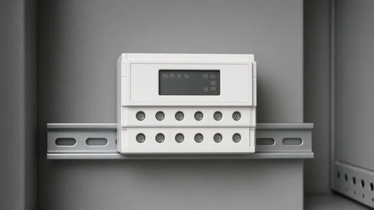 The time is numerals on a screen