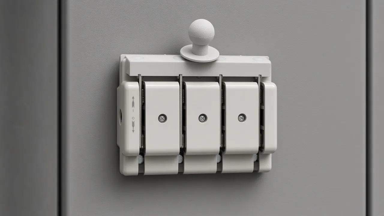 Closed knife switch blades