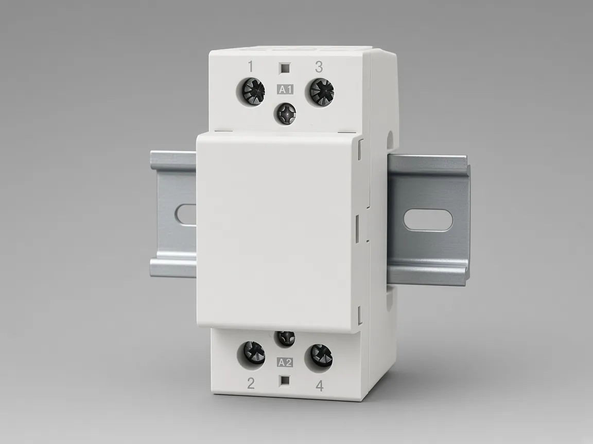 Close view of the household contactor