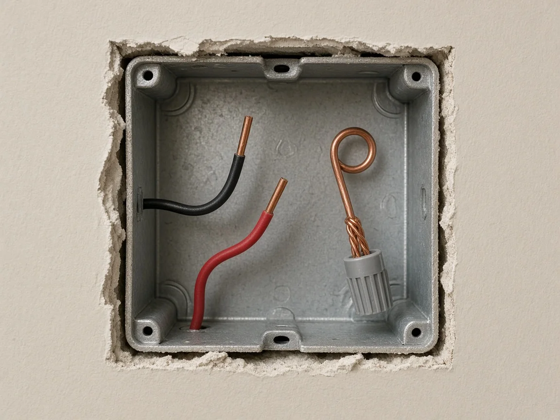 Empty wall box without a neutral bundle