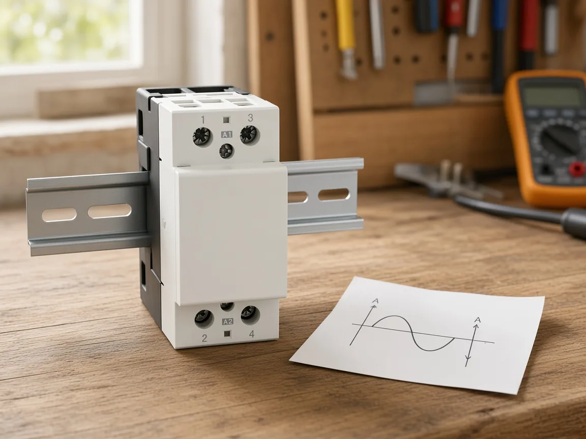 Household module beside a labeled supply