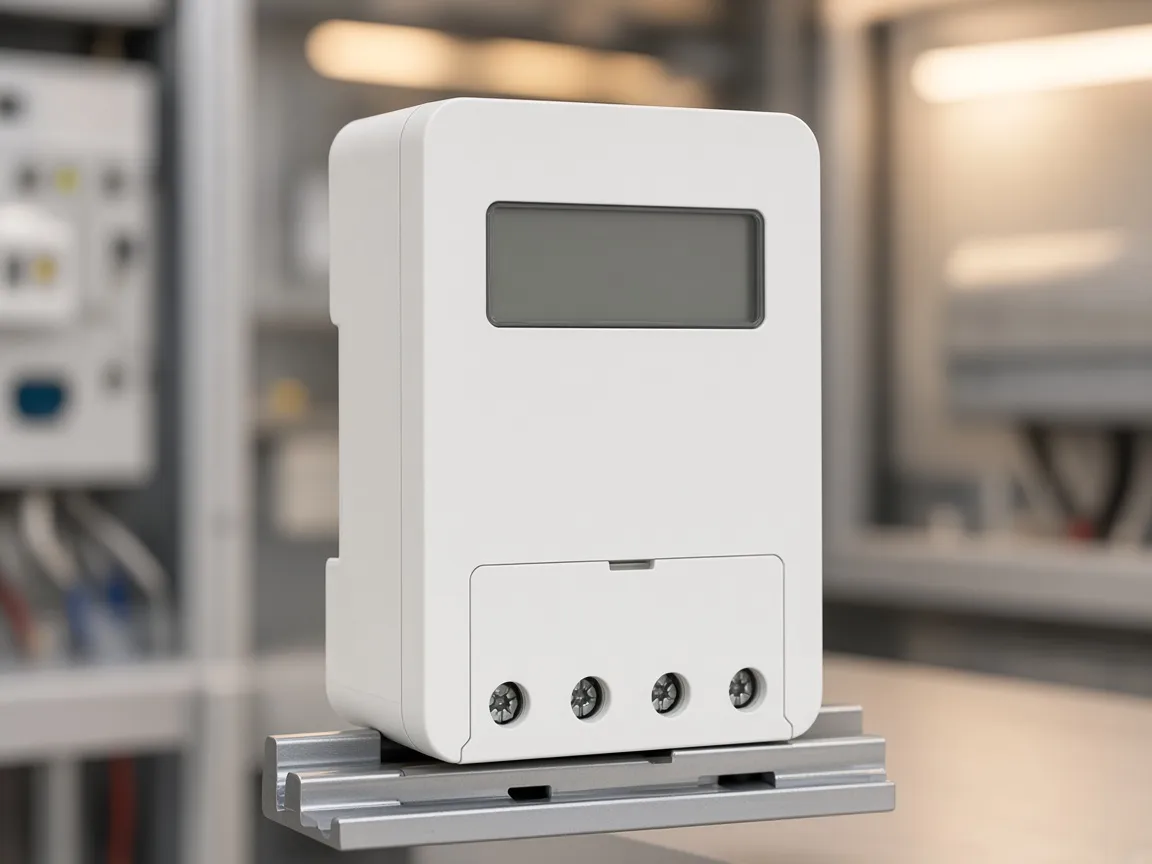 Rail time switch used as the control-supply contrast