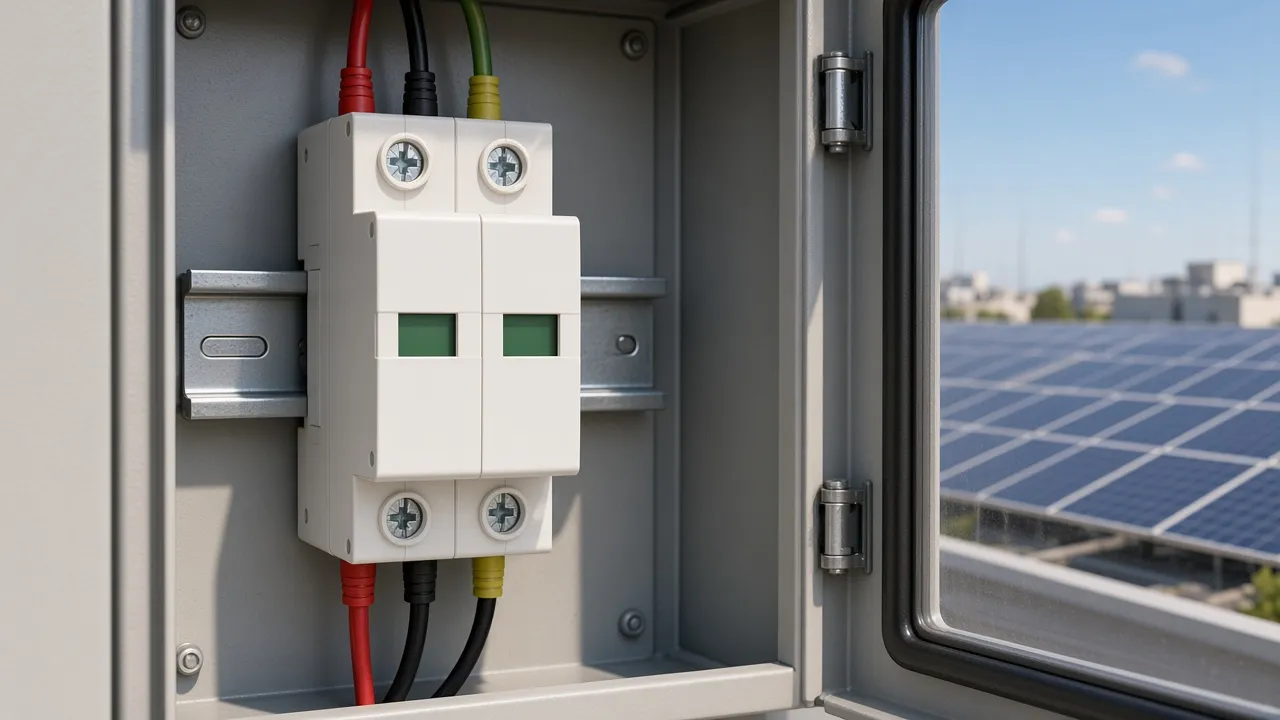 Rail module with panels beyond the cabinet
